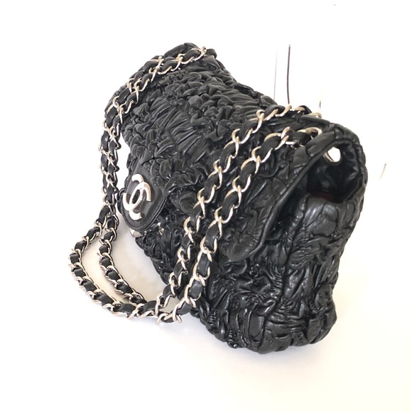 SOLD!   CHANEL ASTRAKHAN FLAP BAG - Picture 5 of 8